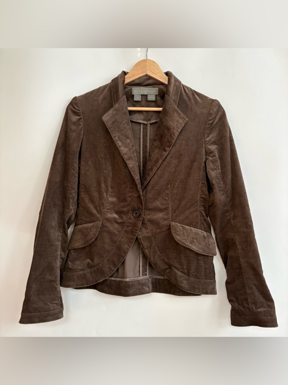 Proenza Schouler Brown Corduroy Lightweight Blazer